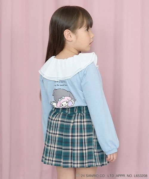 Lycee mine / リセマイン Tシャツ | 【サンリオキャラクターズ】【どちらが前でもOK!】シアー衿付きAラインプリントTシャツ | 詳細12