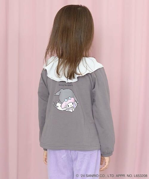 Lycee mine / リセマイン Tシャツ | 【サンリオキャラクターズ】【どちらが前でもOK!】シアー衿付きAラインプリントTシャツ | 詳細14