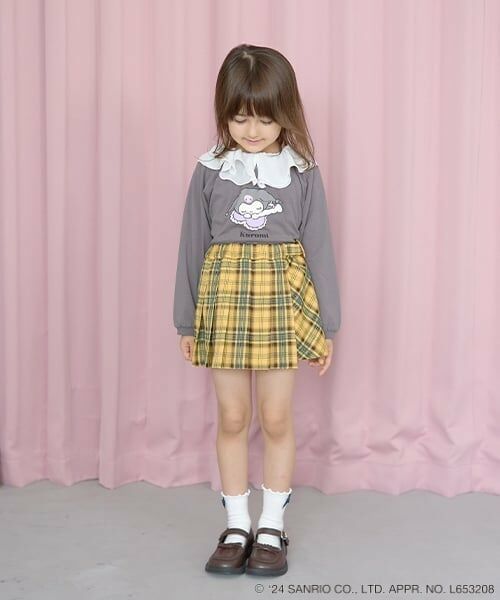 Lycee mine / リセマイン Tシャツ | 【サンリオキャラクターズ】【どちらが前でもOK!】シアー衿付きAラインプリントTシャツ | 詳細15