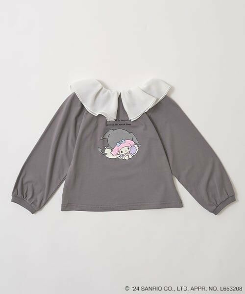 Lycee mine / リセマイン Tシャツ | 【サンリオキャラクターズ】【どちらが前でもOK!】シアー衿付きAラインプリントTシャツ | 詳細5