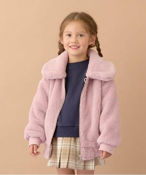 Lycee mine / リセマイン ブルゾン | 【万能アウター】丸衿ボアブルゾン（ディープ ピンク）