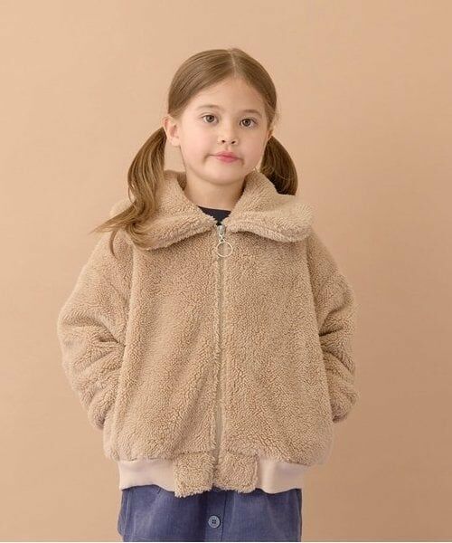 Lycee mine / リセマイン ブルゾン | 【万能アウター】丸衿ボアブルゾン（ベージュ）