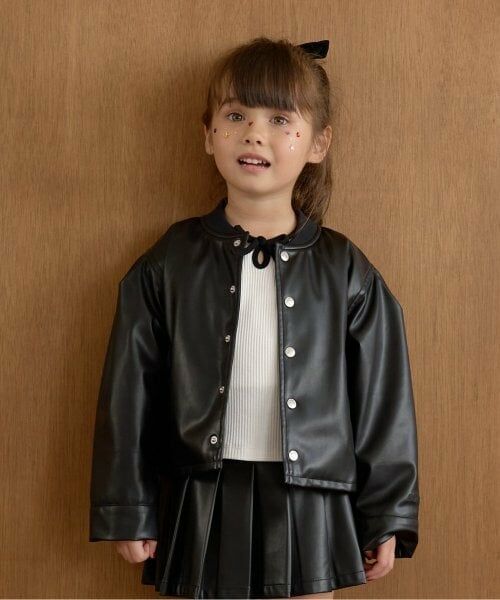 Lycee mine / リセマイン ブルゾン | 【やわらか合皮】ブルゾン（黒）