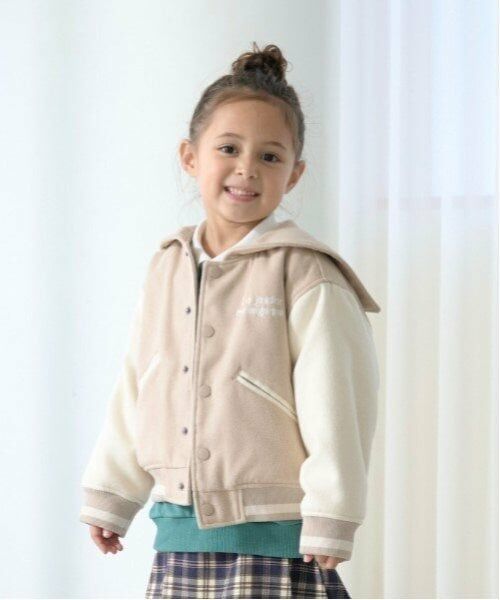 Lycee mine / リセマイン ブルゾン | セーラカラースタジャン（ベージュ）
