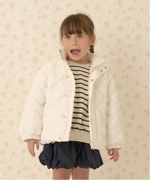 Lycee mine / リセマイン ブルゾン | 【万能アウター】取外しできる衿付きパフジャケット（アイボリー）