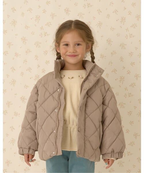 Lycee mine / リセマイン ブルゾン | 【万能アウター】取外しできる衿付きパフジャケット（ベージュ）