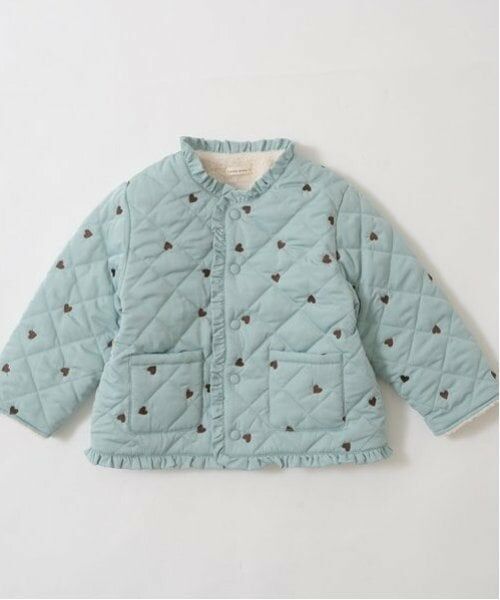 Lycee mine / リセマイン ブルゾン | ノーカラーハート刺しゅうブルゾン | 詳細2