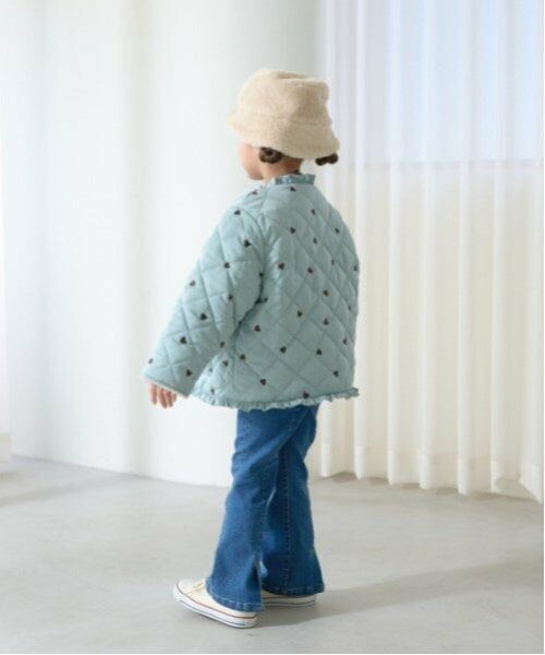 Lycee mine / リセマイン ブルゾン | ノーカラーハート刺しゅうブルゾン | 詳細21