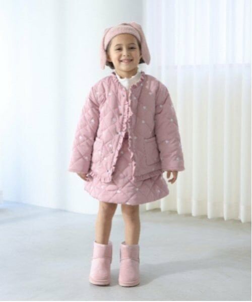 Lycee mine / リセマイン ブルゾン | ノーカラーハート刺しゅうブルゾン | 詳細24