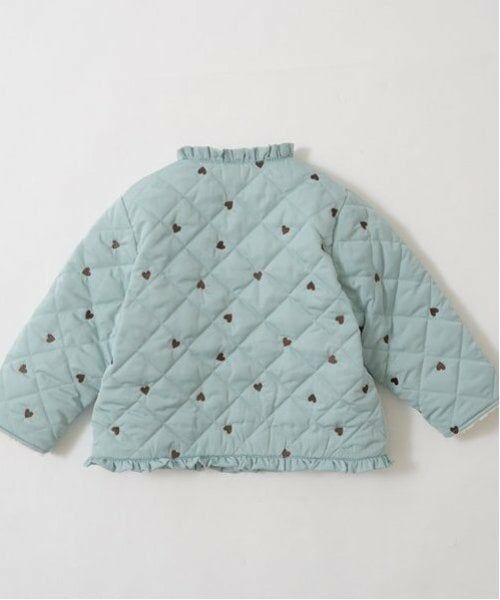 Lycee mine / リセマイン ブルゾン | ノーカラーハート刺しゅうブルゾン | 詳細3