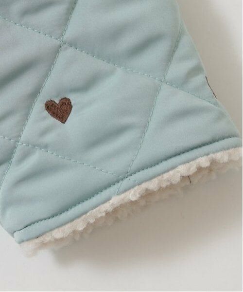 Lycee mine / リセマイン ブルゾン | ノーカラーハート刺しゅうブルゾン | 詳細5