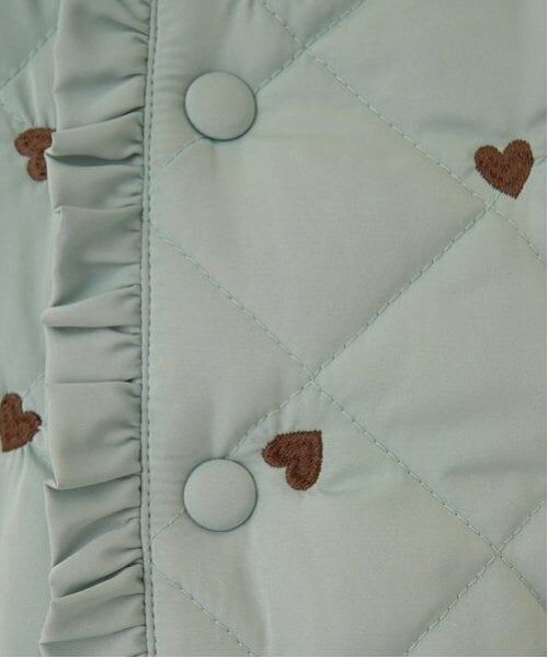 Lycee mine / リセマイン ブルゾン | ノーカラーハート刺しゅうブルゾン | 詳細7