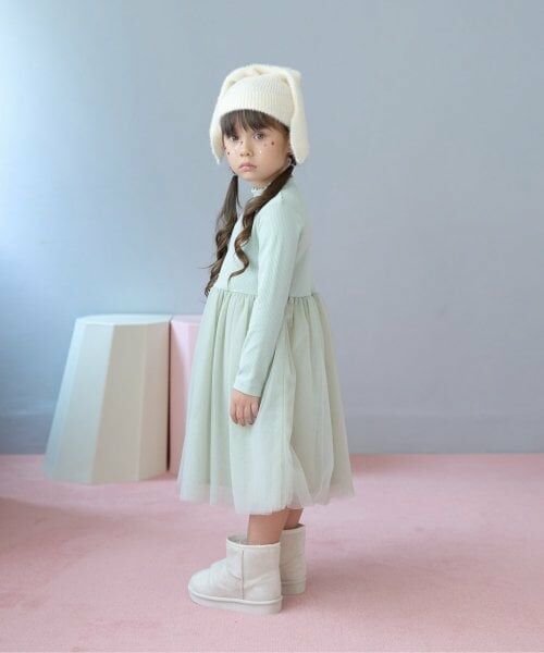 Lycee mine / リセマイン ミニ丈・ひざ丈ワンピース | チュールドッキングワンピース | 詳細1