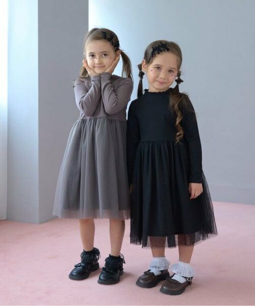 Lycee mine / リセマイン ミニ丈・ひざ丈ワンピース | チュールドッキングワンピース | 詳細11