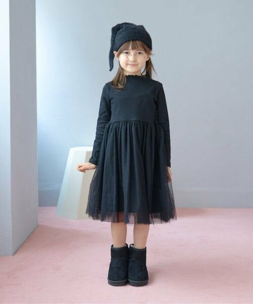 Lycee mine / リセマイン ミニ丈・ひざ丈ワンピース | チュールドッキングワンピース | 詳細6