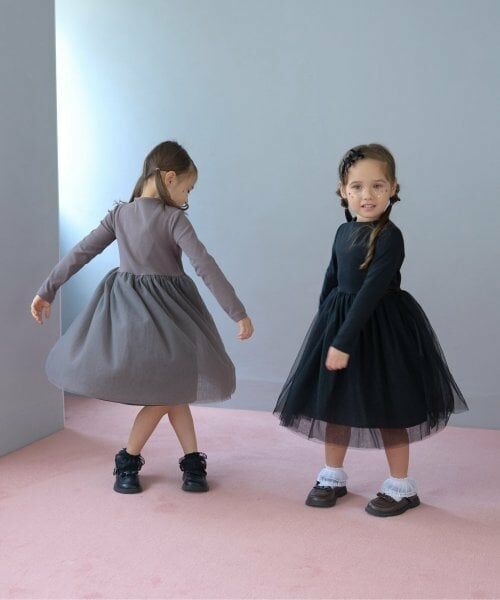 Lycee mine / リセマイン ミニ丈・ひざ丈ワンピース | チュールドッキングワンピース | 詳細9
