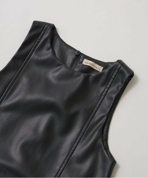 Lycee mine / リセマイン ミニ丈・ひざ丈ワンピース | 【やわらか合皮】ジャンパースカート | 詳細10