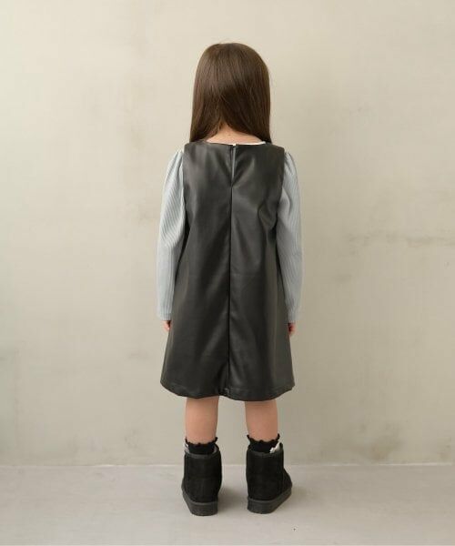 Lycee mine / リセマイン ミニ丈・ひざ丈ワンピース | 【やわらか合皮】ジャンパースカート | 詳細3