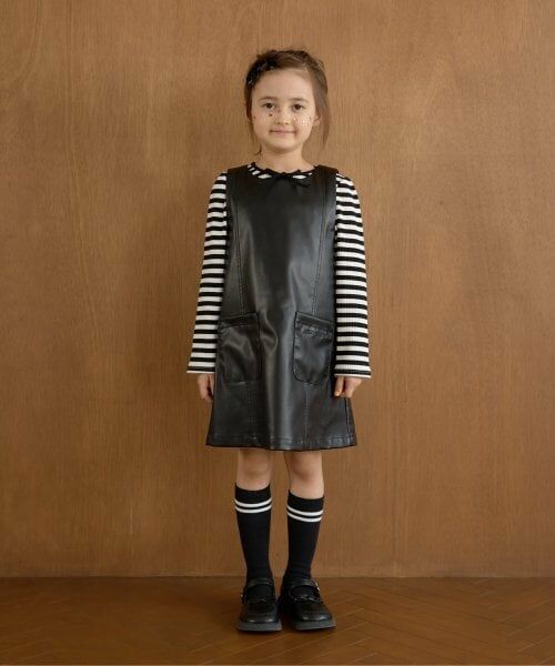 Lycee mine / リセマイン ミニ丈・ひざ丈ワンピース | 【やわらか合皮】ジャンパースカート | 詳細5