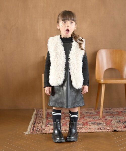 Lycee mine / リセマイン ミニ丈・ひざ丈ワンピース | 【やわらか合皮】ジャンパースカート | 詳細6