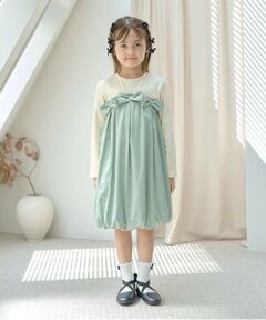 Lycee mine / リセマイン ミニ丈・ひざ丈ワンピース | 【あったかアイテム】ドッキングバルーンワンピース