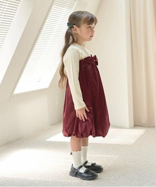 Lycee mine / リセマイン ミニ丈・ひざ丈ワンピース | 【あったかアイテム】ドッキングバルーンワンピース | 詳細11