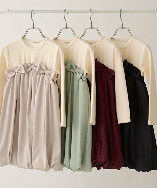 Lycee mine / リセマイン ミニ丈・ひざ丈ワンピース | 【あったかアイテム】ドッキングバルーンワンピース | 詳細3