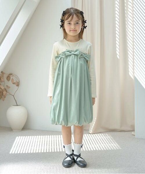Lycee mine / リセマイン ミニ丈・ひざ丈ワンピース | 【あったかアイテム】ドッキングバルーンワンピース | 詳細8