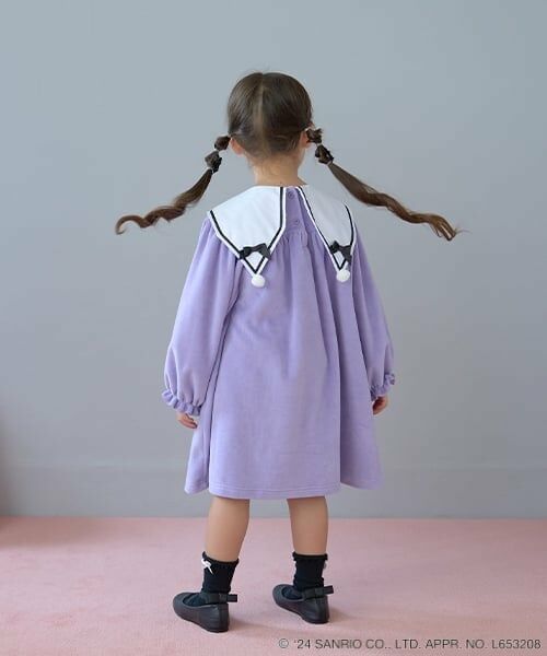 Lycee mine / リセマイン ミニ丈・ひざ丈ワンピース | 【サンリオキャラクターズ】クロミ衿ワンピース | 詳細10
