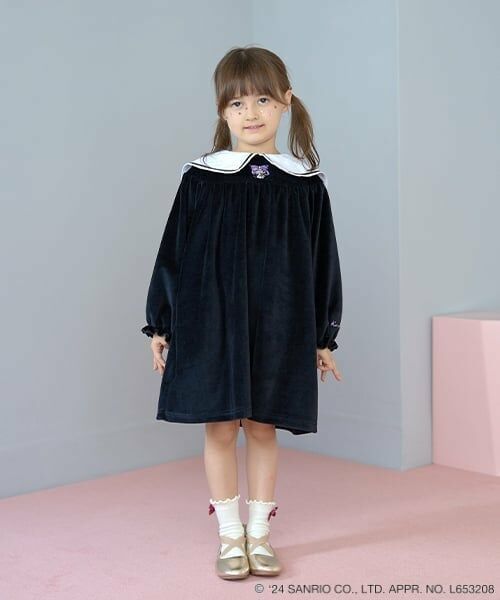 Lycee mine / リセマイン ミニ丈・ひざ丈ワンピース | 【サンリオキャラクターズ】クロミ衿ワンピース | 詳細12