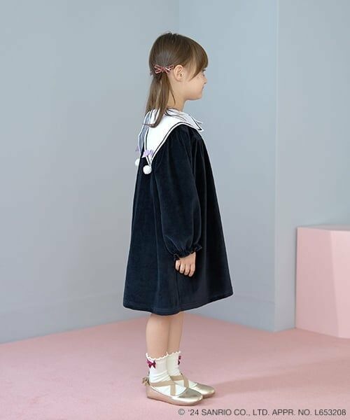 Lycee mine / リセマイン ミニ丈・ひざ丈ワンピース | 【サンリオキャラクターズ】クロミ衿ワンピース | 詳細13