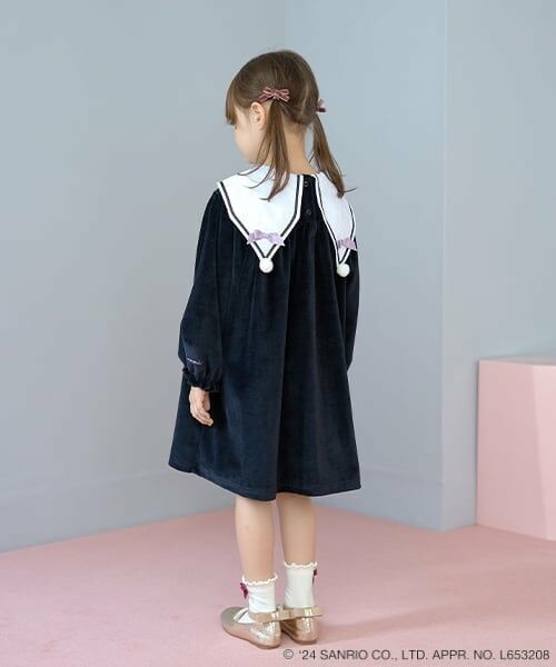 Lycee mine / リセマイン ミニ丈・ひざ丈ワンピース | 【サンリオキャラクターズ】クロミ衿ワンピース | 詳細14