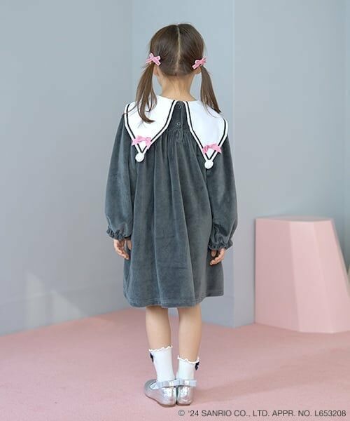 Lycee mine / リセマイン ミニ丈・ひざ丈ワンピース | 【サンリオキャラクターズ】クロミ衿ワンピース | 詳細17