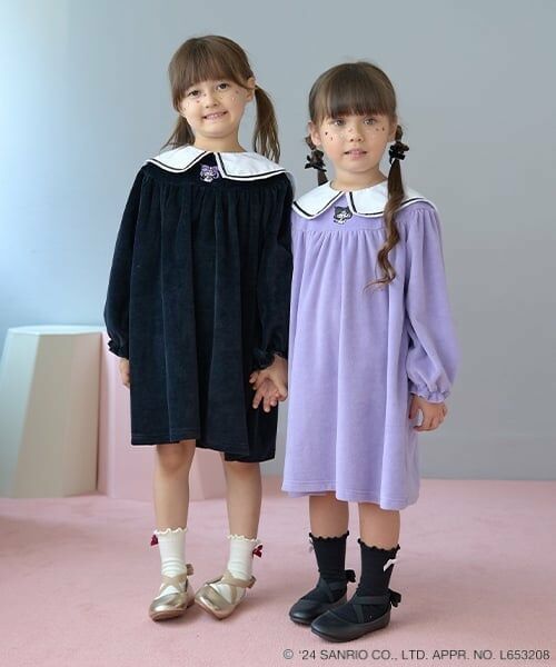 Lycee mine / リセマイン ミニ丈・ひざ丈ワンピース | 【サンリオキャラクターズ】クロミ衿ワンピース | 詳細18