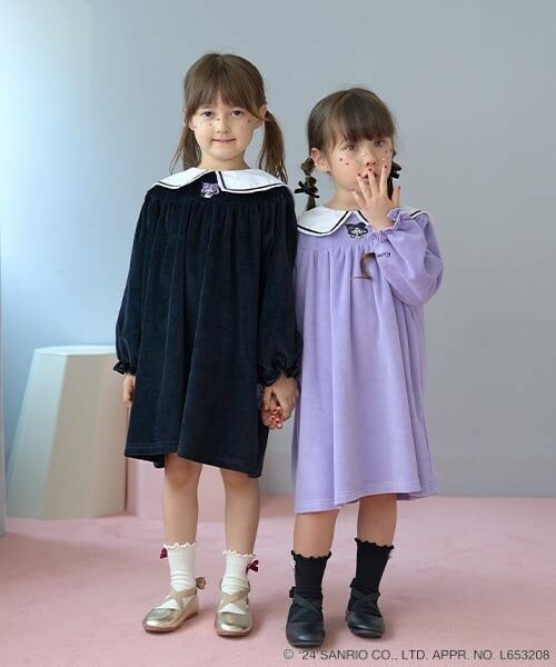 Lycee mine / リセマイン ミニ丈・ひざ丈ワンピース | 【サンリオキャラクターズ】クロミ衿ワンピース | 詳細19