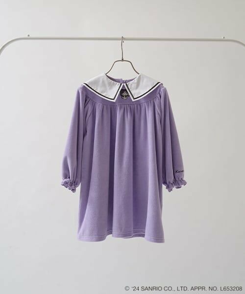 Lycee mine / リセマイン ミニ丈・ひざ丈ワンピース | 【サンリオキャラクターズ】クロミ衿ワンピース | 詳細2