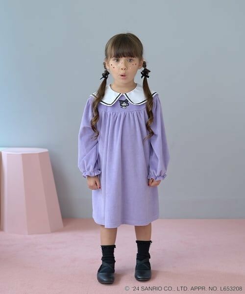 Lycee mine / リセマイン ミニ丈・ひざ丈ワンピース | 【サンリオキャラクターズ】クロミ衿ワンピース | 詳細8