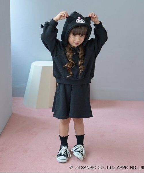 Lycee mine / リセマイン パーカー | 【サンリオキャラクターズ】変身パーカ&フレアスカートセットアップ（黒）
