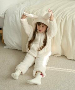 Lycee mine / リセマイン パーカー | 【ルームウェア】【ふわふわボア】うさぎ&ねこパーカー&パンツセット