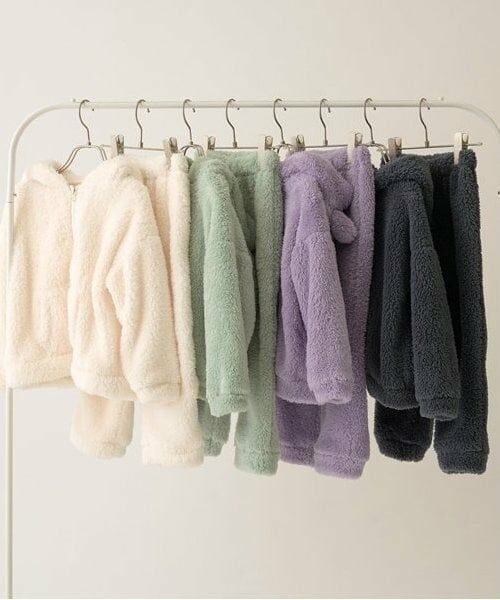 Lycee mine / リセマイン パーカー | 【ルームウェア】【ふわふわボア】うさぎ&ねこパーカー&パンツセット | 詳細1