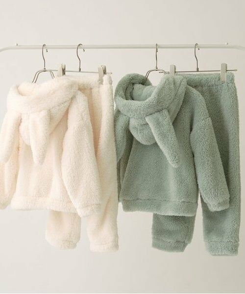 Lycee mine / リセマイン パーカー | 【ルームウェア】【ふわふわボア】うさぎ&ねこパーカー&パンツセット | 詳細2