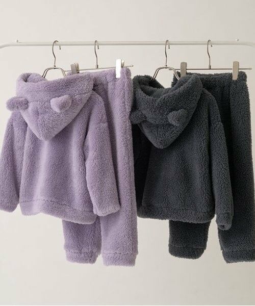 Lycee mine / リセマイン パーカー | 【ルームウェア】【ふわふわボア】うさぎ&ねこパーカー&パンツセット | 詳細3