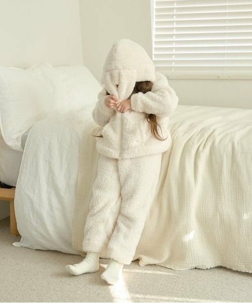 Lycee mine / リセマイン パーカー | 【ルームウェア】【ふわふわボア】うさぎ&ねこパーカー&パンツセット | 詳細9