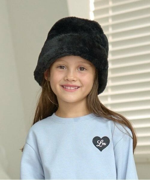 Lycee mine / リセマイン ハット | ファーバケットハット（黒）