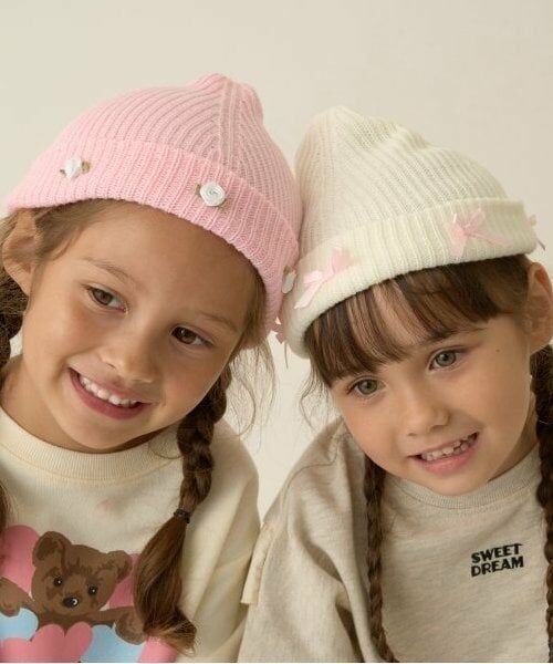 Lycee mine / リセマイン ニットキャップ | リボン・お花アソートニットキャップ | 詳細17