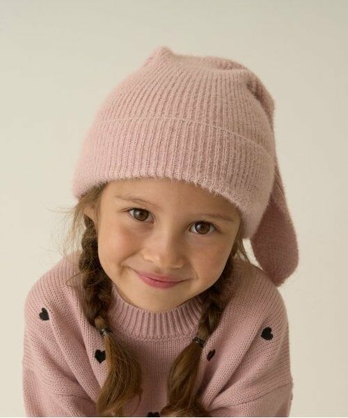 Lycee mine / リセマイン ニットキャップ | うさ耳ニットキャップ（ピンク）