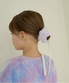 Lycee mine / リセマイン ヘアゴム・シュシュ | リボン付きフェイクファーシュシュ