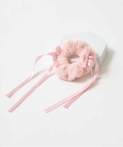 Lycee mine / リセマイン ヘアゴム・シュシュ | リボン付きフェイクファーシュシュ | 詳細3