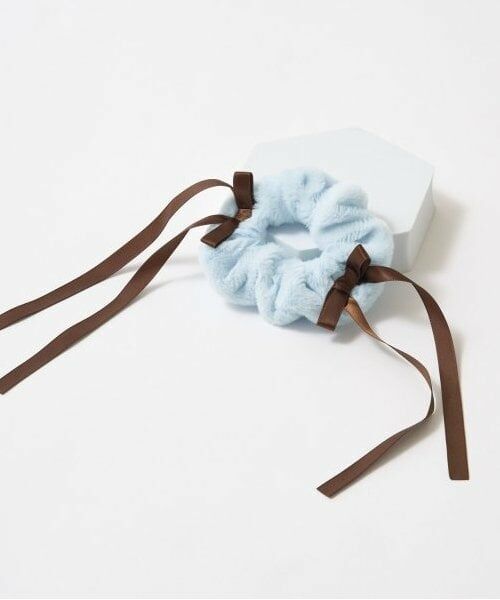 Lycee mine / リセマイン ヘアゴム・シュシュ | リボン付きフェイクファーシュシュ | 詳細5