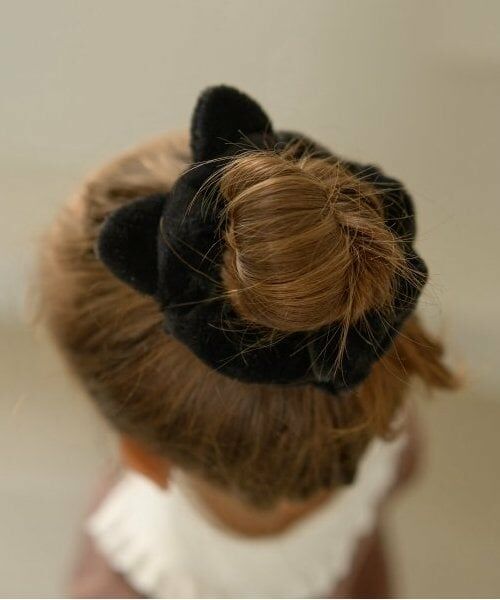 Lycee mine / リセマイン ヘアゴム・シュシュ | ねこみみフェイクファーシュシュ（黒）